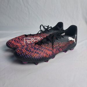 Puma Future Z 3.4 FG Soccer Cleats Mens 10.5 Black Orange Firm Ground